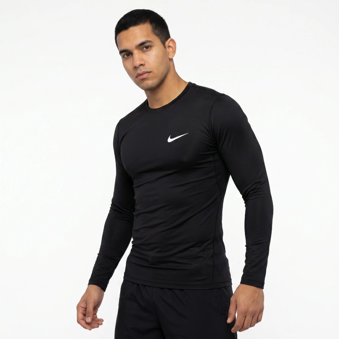 Camiseta Compresión Nike Pro Negra — alt view
